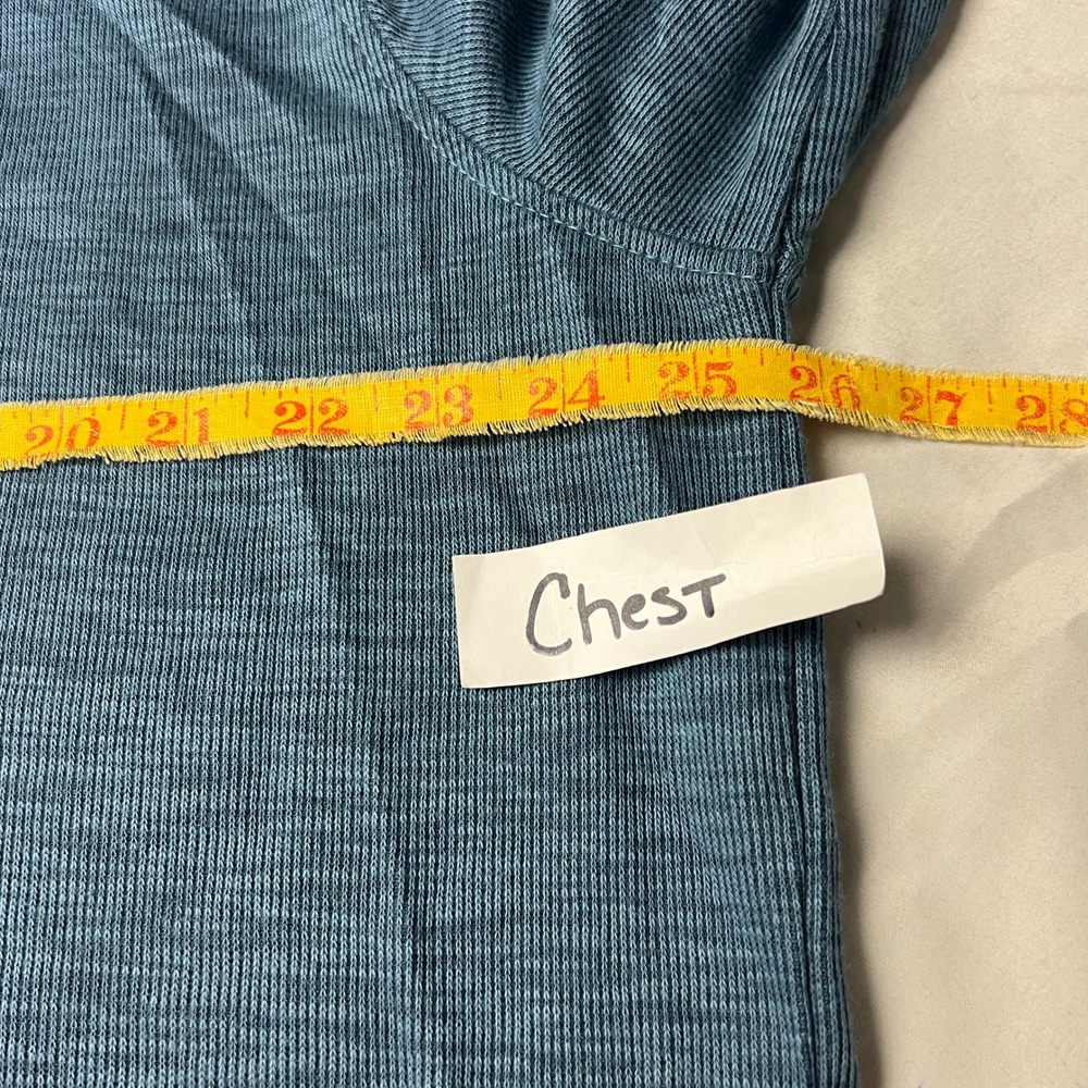 Van Heusen 1/4 Quarter Zip Athleisure Pullover Sweater Long SL Lounge Blue XL/XG - Picture 4 of 7